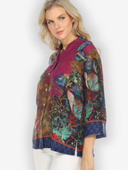 Magical Butterfly Cupro Blouse