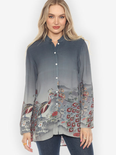 Peacock Paradise Classic Tunic - XS
