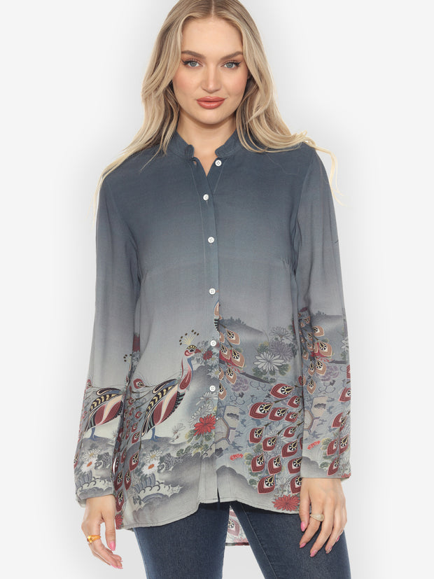 Peacock Paradise Classic Tunic - XS