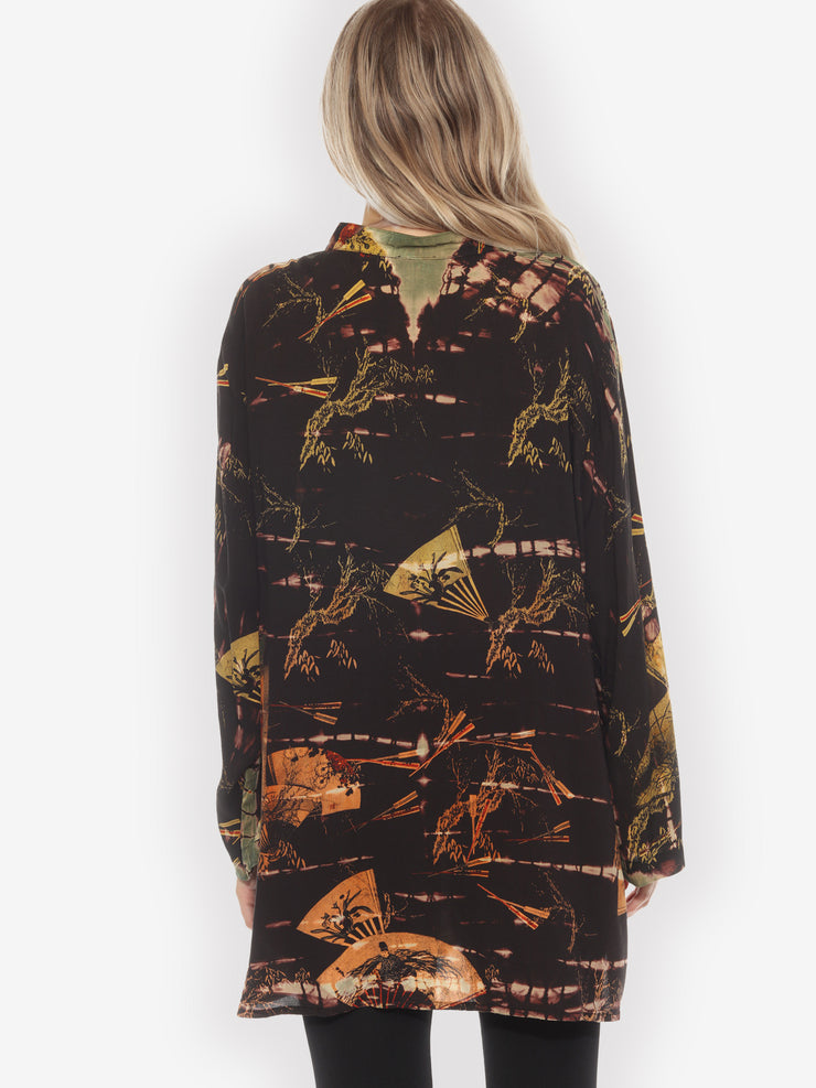 Vintage Japanese Fans Tunic - 3X