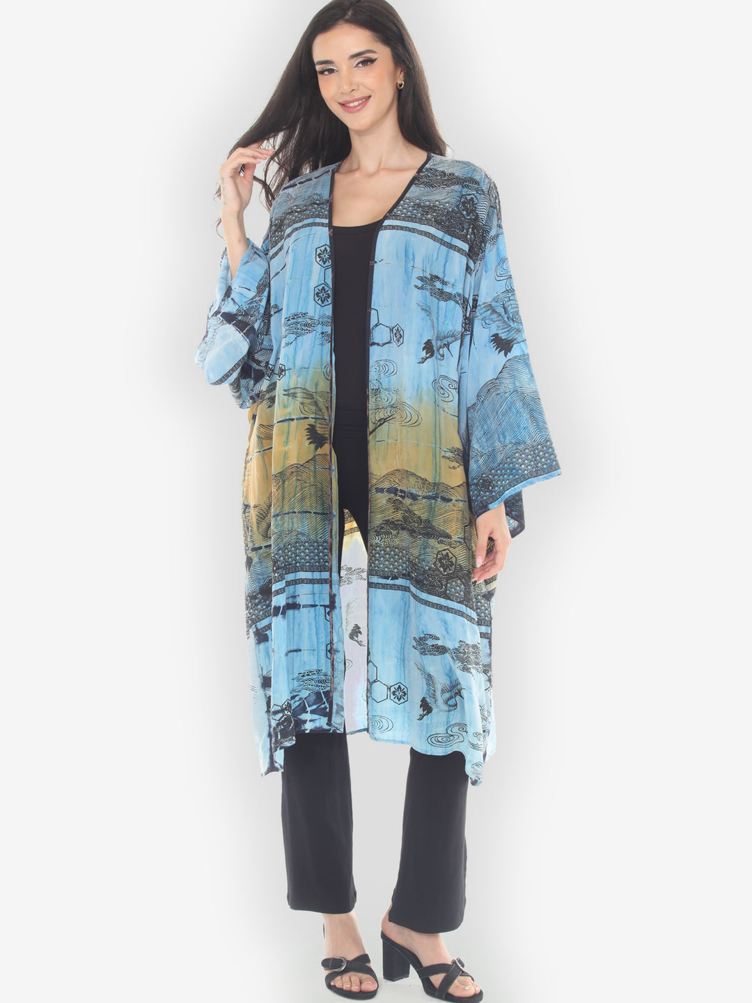 One of a Kind Tie Dyed Kimono Jacket -4X