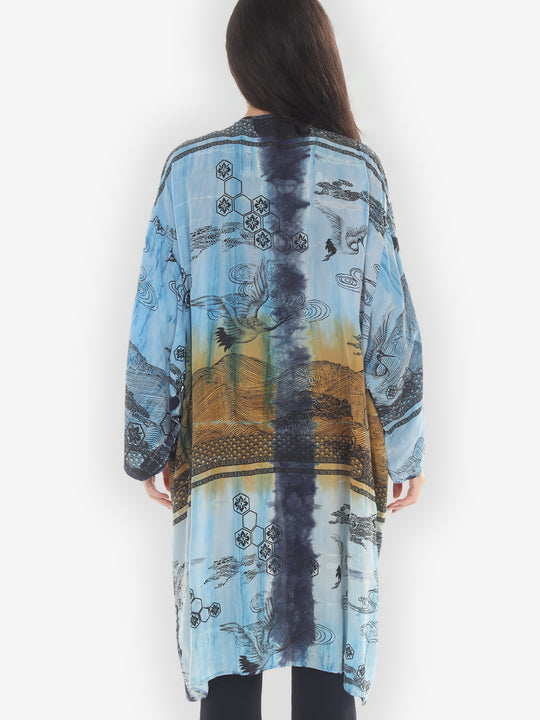 One of a Kind Tie Dyed Kimono Jacket -4X