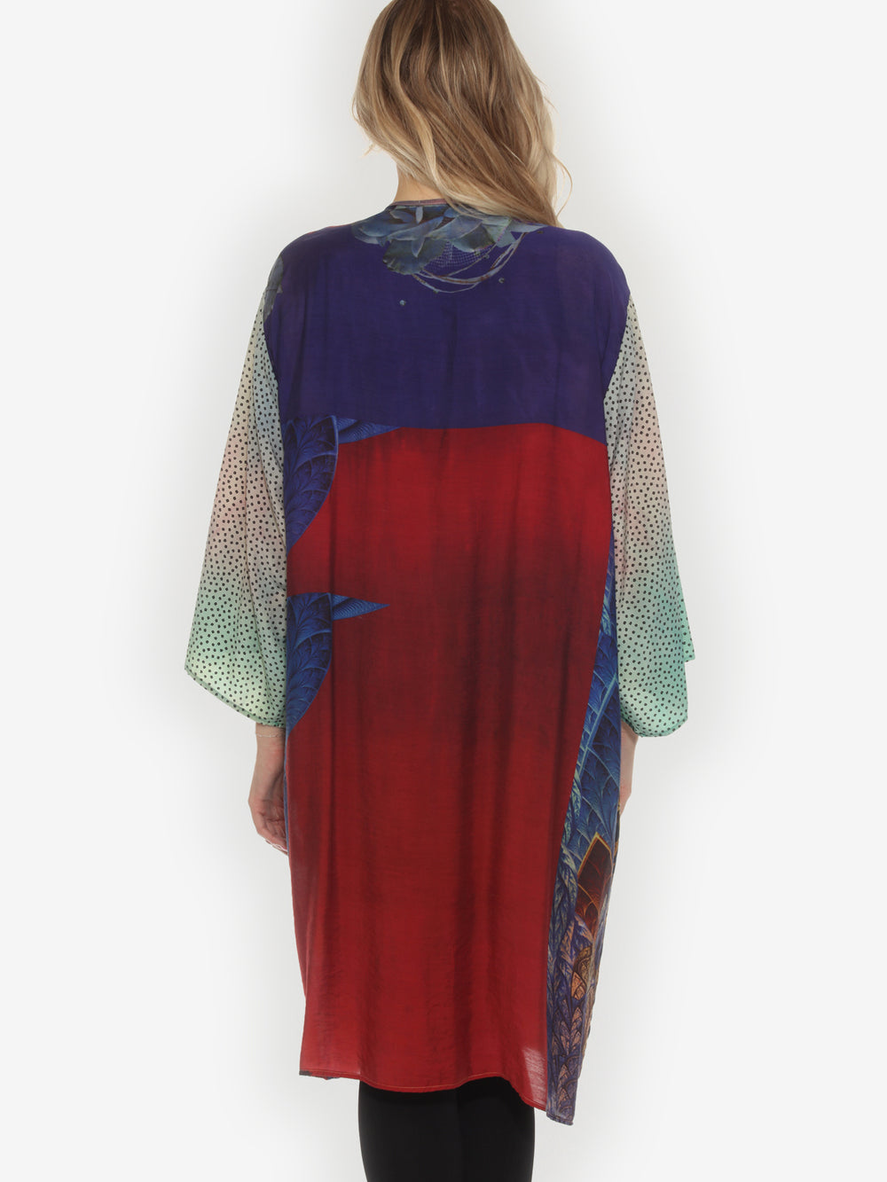 One of a Kind Tie Dyed Kimono Jacket - 2X