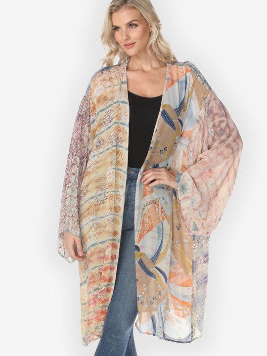 One of a Kind Tie Dyed Kimono Jacket - 4X