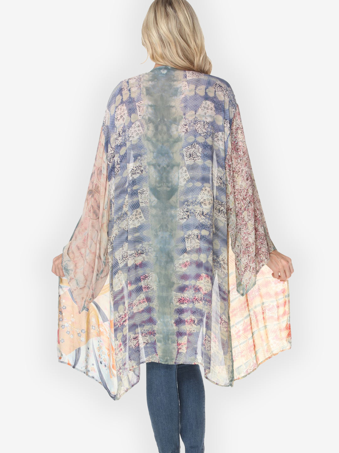 One of a Kind Tie Dyed Kimono Jacket - 4X