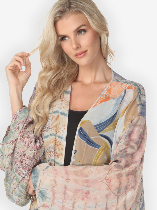 One of a Kind Tie Dyed Kimono Jacket - 4X