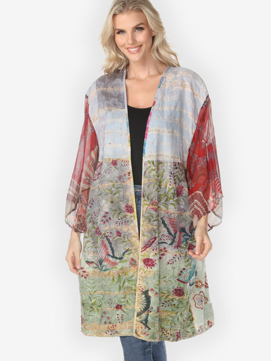 One of a Kind Tie Dyed Kimono Jacket - 1X
