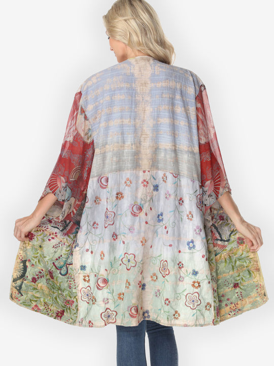 One of a Kind Tie Dyed Kimono Jacket - 1X