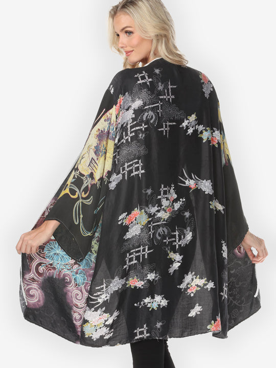 One of a Kind Tie Dyed Kimono Jacket - 0X