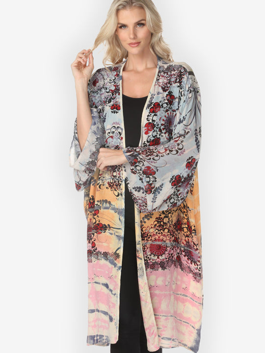 One of a Kind Tie Dyed Kimono - 4X