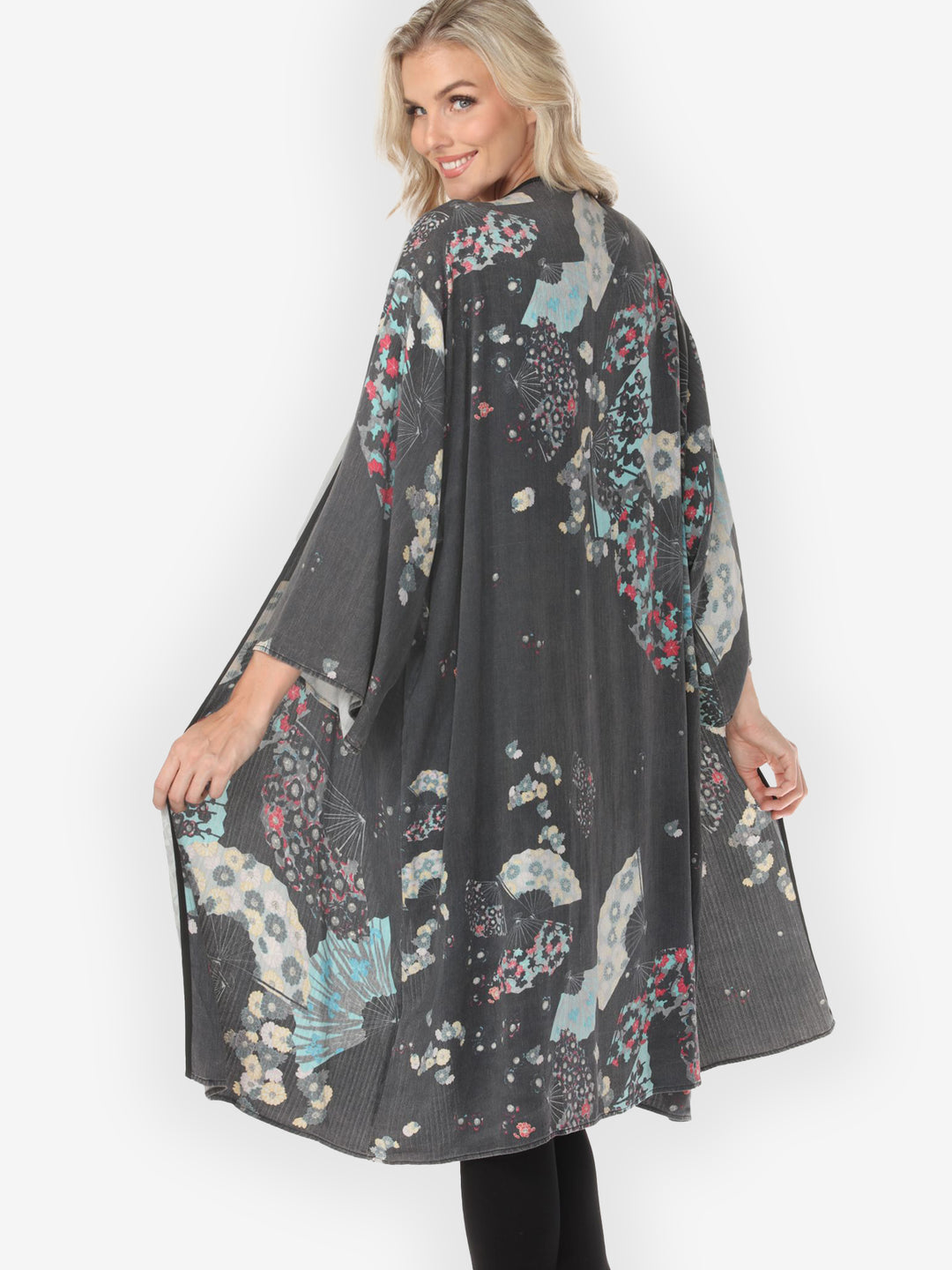One of a Kind Silk Kimono Jacket - 2X