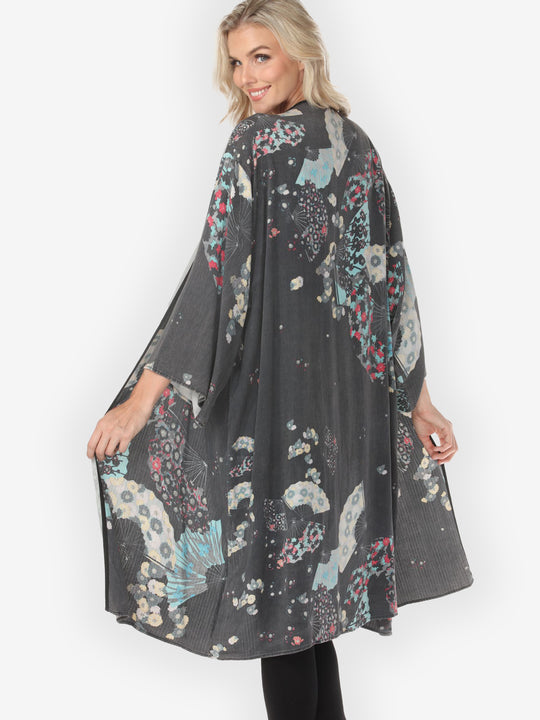 One of a Kind Silk Kimono Jacket - 2X