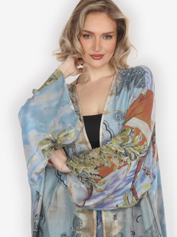 One of a Kind Tie Dyed Kimono Jacket - 3X