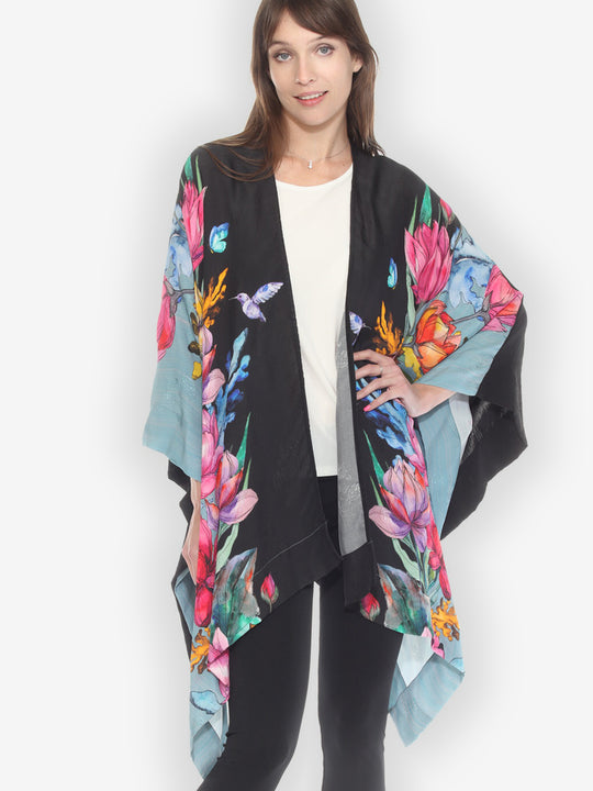 Lotus Sunny Breeze Baby Blue Poncho - XL