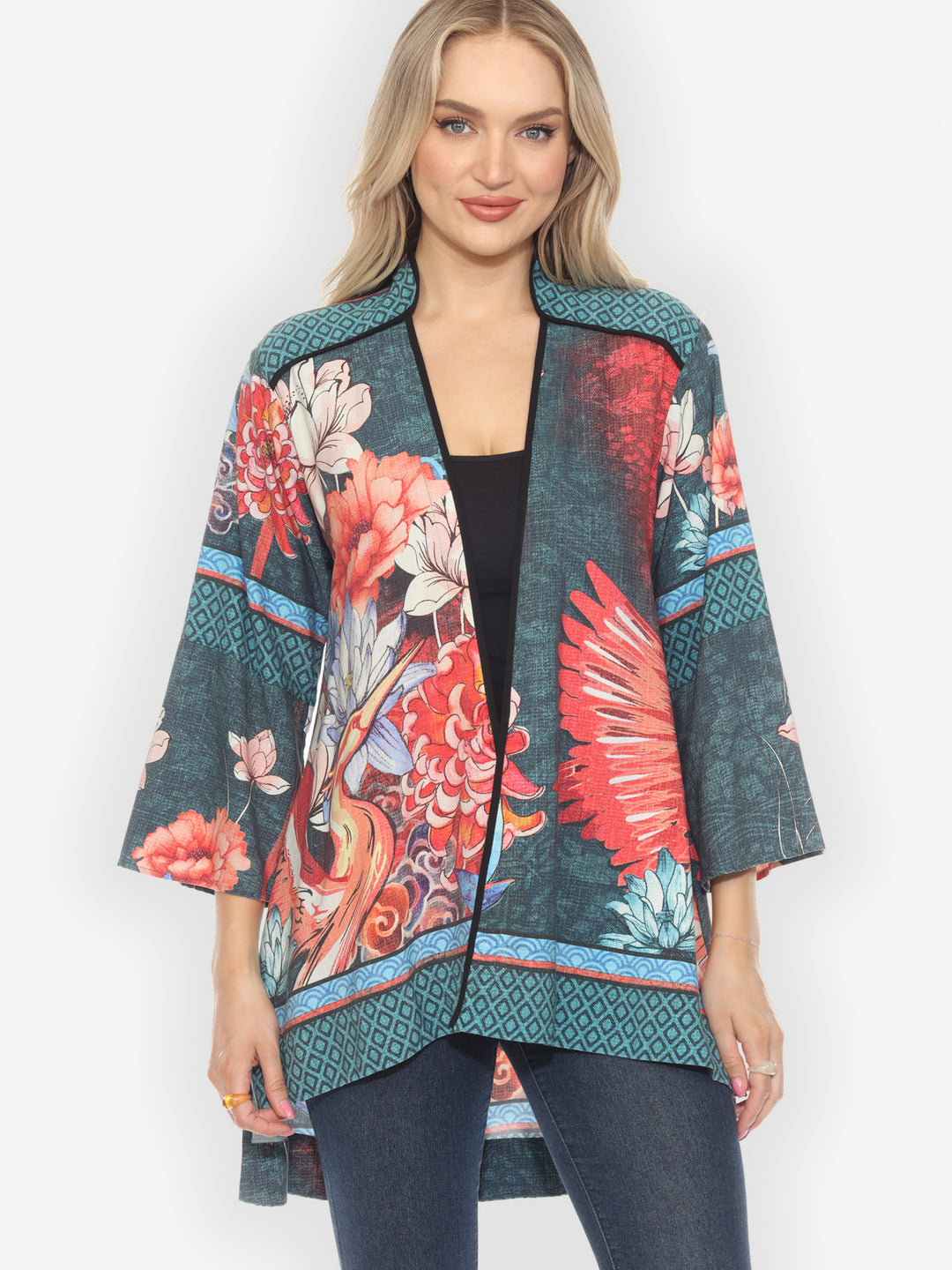 Crane with Flower Dynasty Jacket- M