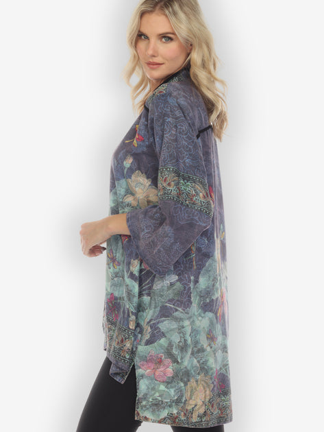 Dragonfly Lotus - Purple Paisley Dynasty Jacket – CITRON CLOTHING