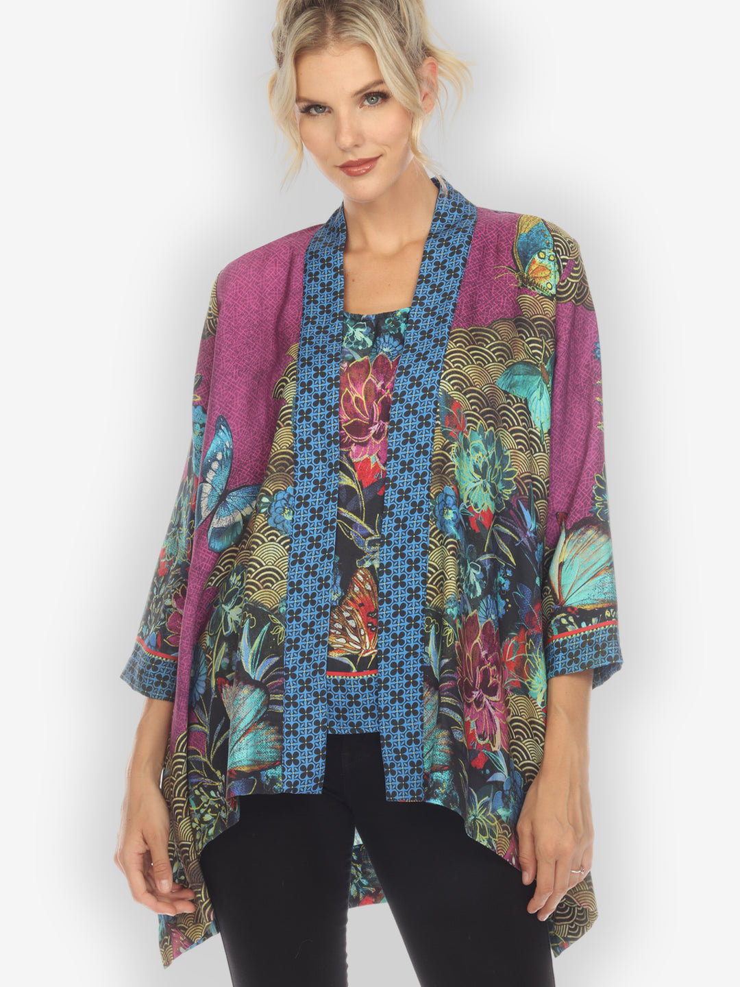 Magical Butterfly Tencel Kimono Top