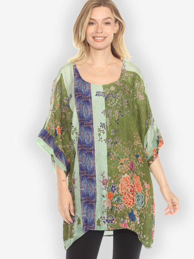 Queen Royal Cloak Silk Blend Pullover Tunic