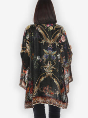 Baroque Garden Velvet KImono Jacket