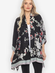 Botanical in Garden Silk Kimono Jacket
