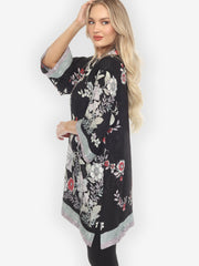 Botanical in Garden Silk Kimono Jacket