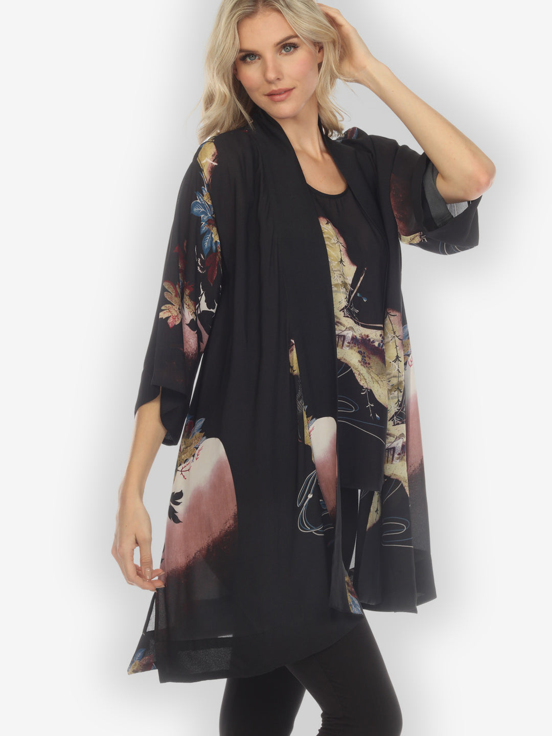 Butterfly Landscape Placement Kimono