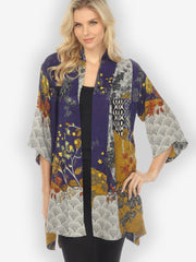 Bohemian Mixed Art Silk Kimono Jacket