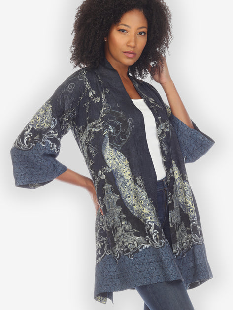 Chinoiserie Japan Silk Kimono Top – CITRON CLOTHING