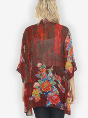 Dragonfly and Chrysanthemum Kimono Jacket