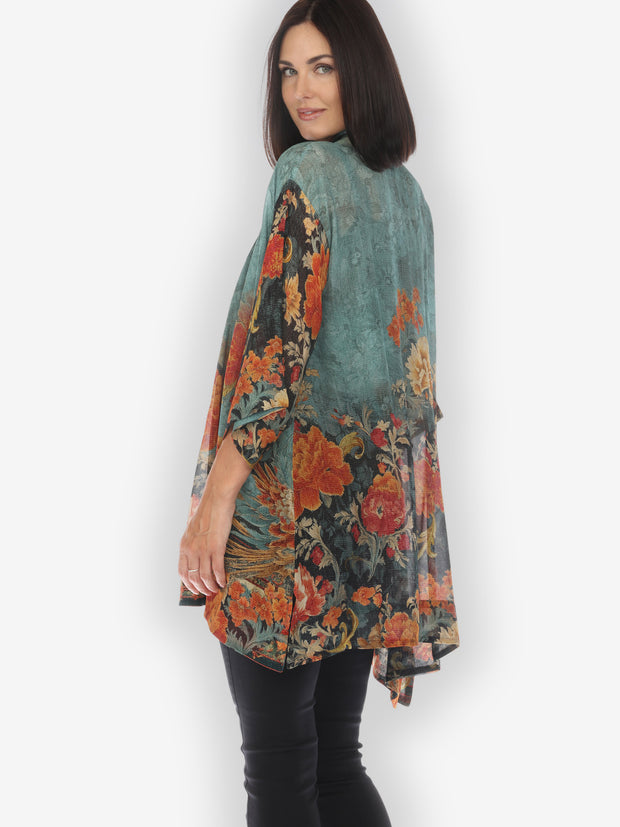 Flowers Land Kimono Jacket