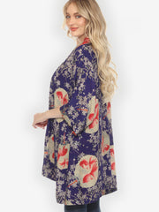 Goldfish and Blossom Silk Kimono Jacket