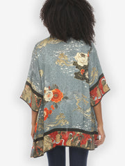 Happy Dragon Silk Kimono Jacket