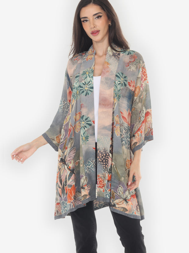 Japanese Modern Dragonfly Kimono Jacket
