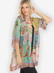 Koi Fish Block Pattern Kimono Jacket