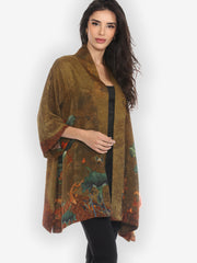 Lotus Paradise Kimono Silk Jacket