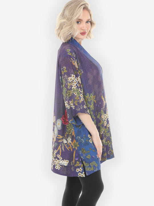 Peony and Blooming Cherry Kimono Jacket