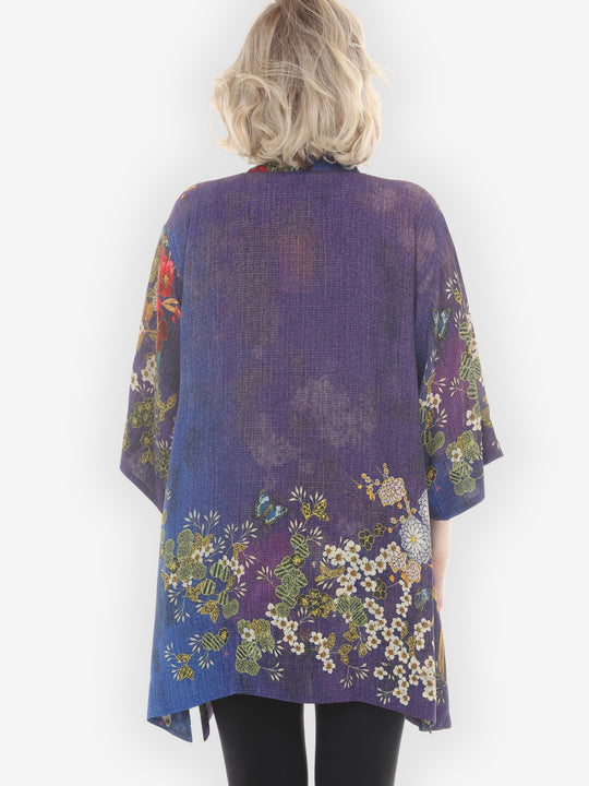 Peony and Blooming Cherry Kimono Jacket