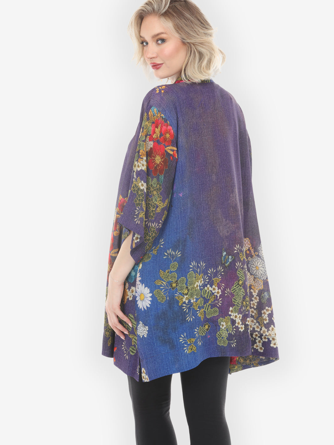 Peony and Blooming Cherry Kimono Jacket
