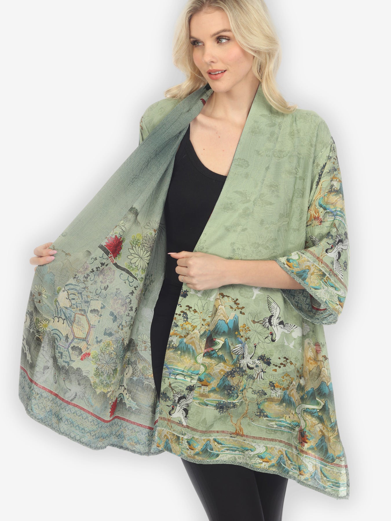 Reversible 2024 silk kimono