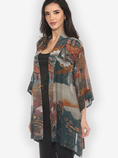 Tapestry Wisteria Kimono Jacket