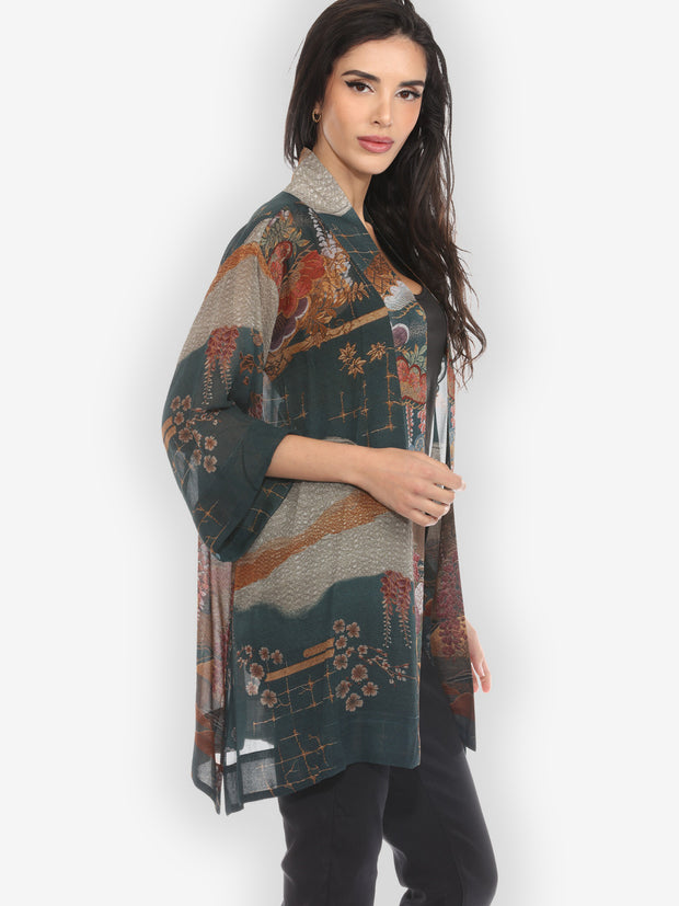 Tapestry Wisteria Kimono Jacket