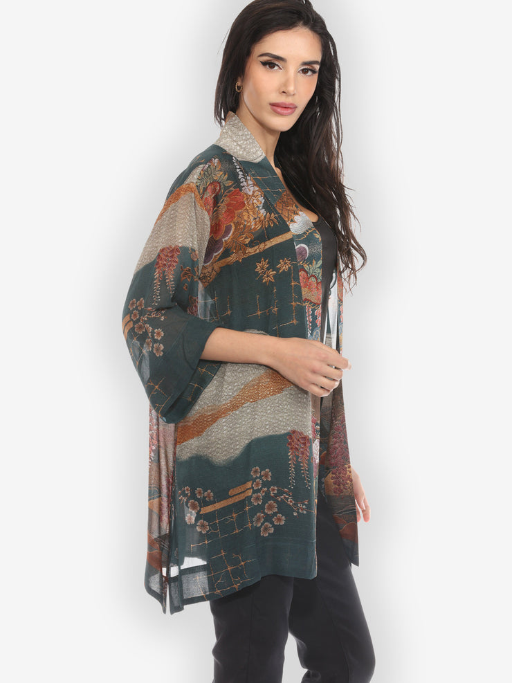 Tapestry Wisteria Kimono Jacket