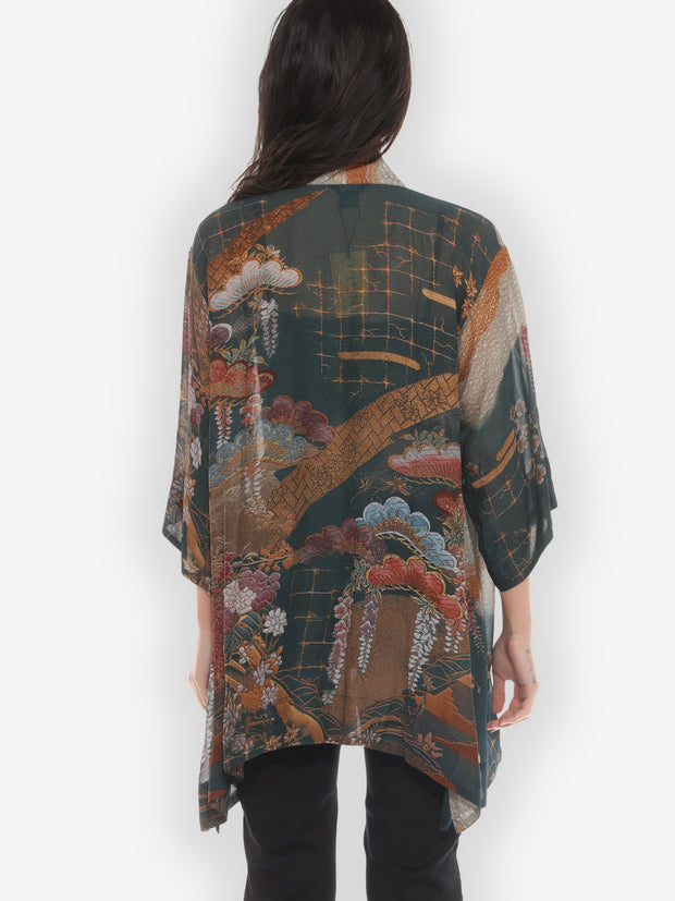 Tapestry Wisteria Kimono Jacket