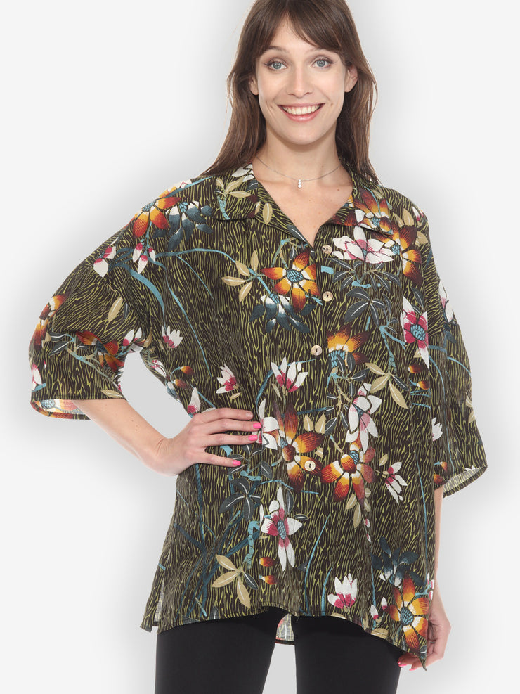 Attractive Flowers Garden Shirt - L