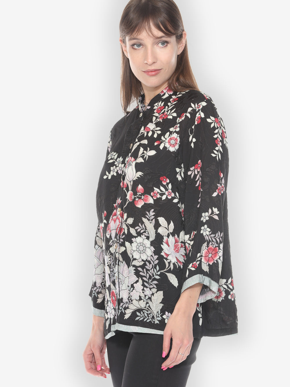 Botanical in Garden Silk Blouse