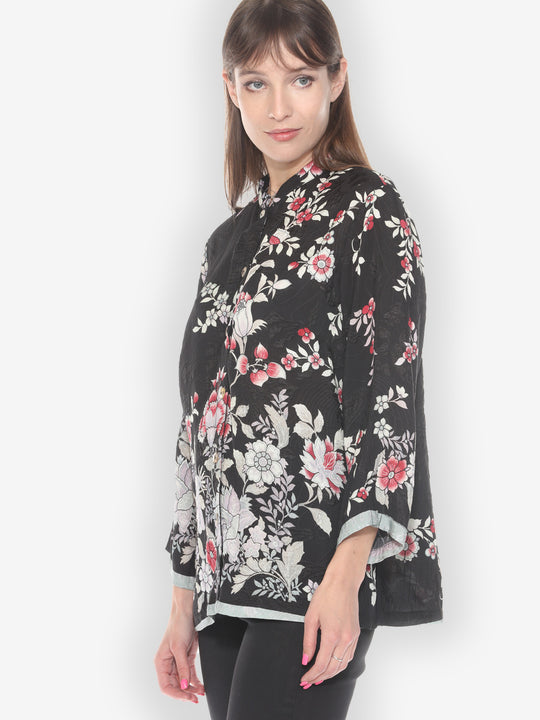 Botanical in Garden Silk Blouse