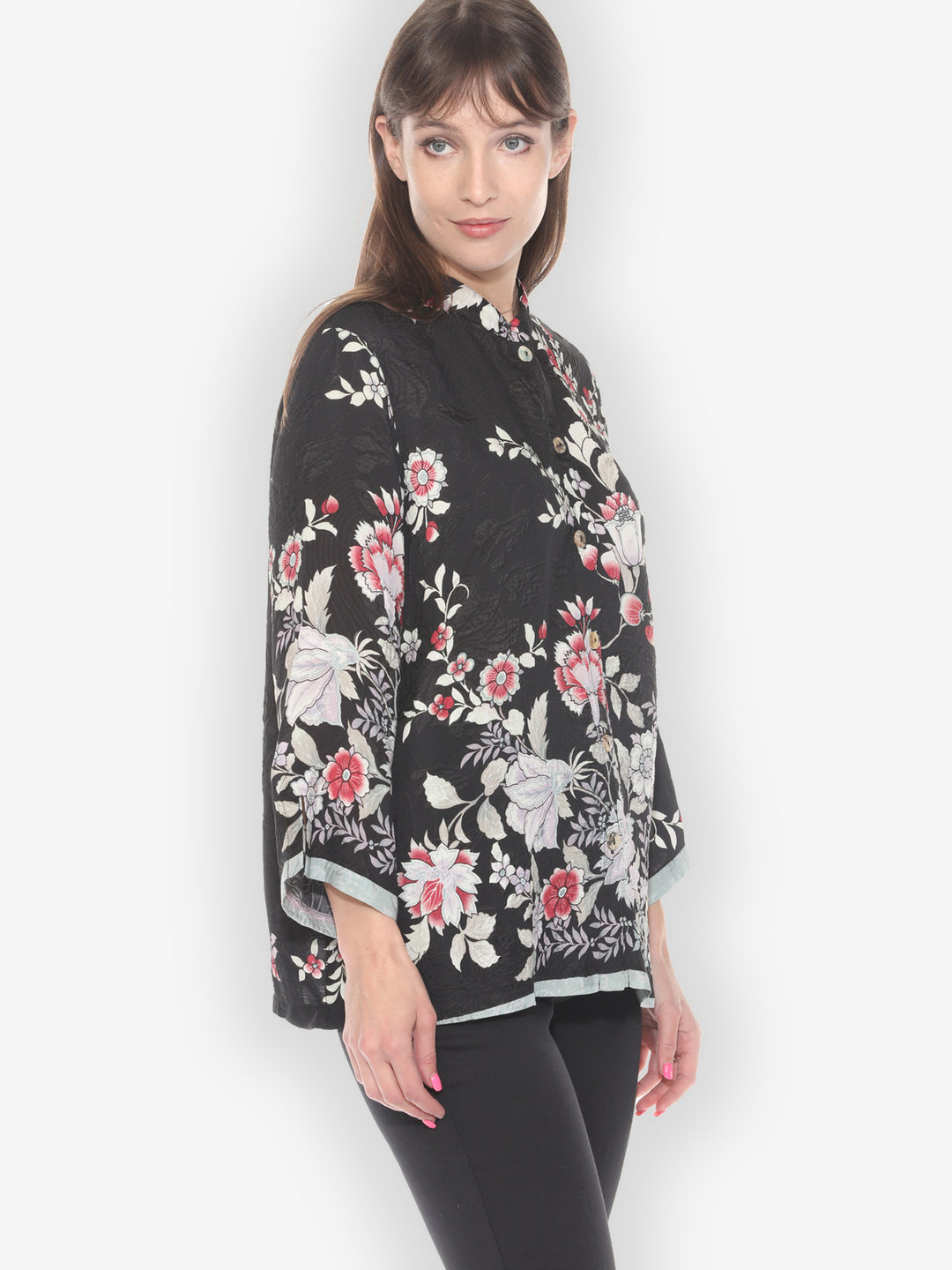 Botanical in Garden Silk Blouse