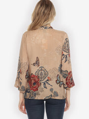Bohemian Oriental Silk Blouse