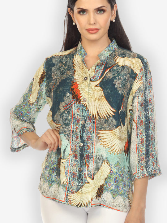 Crane Vintage Silk Blouse