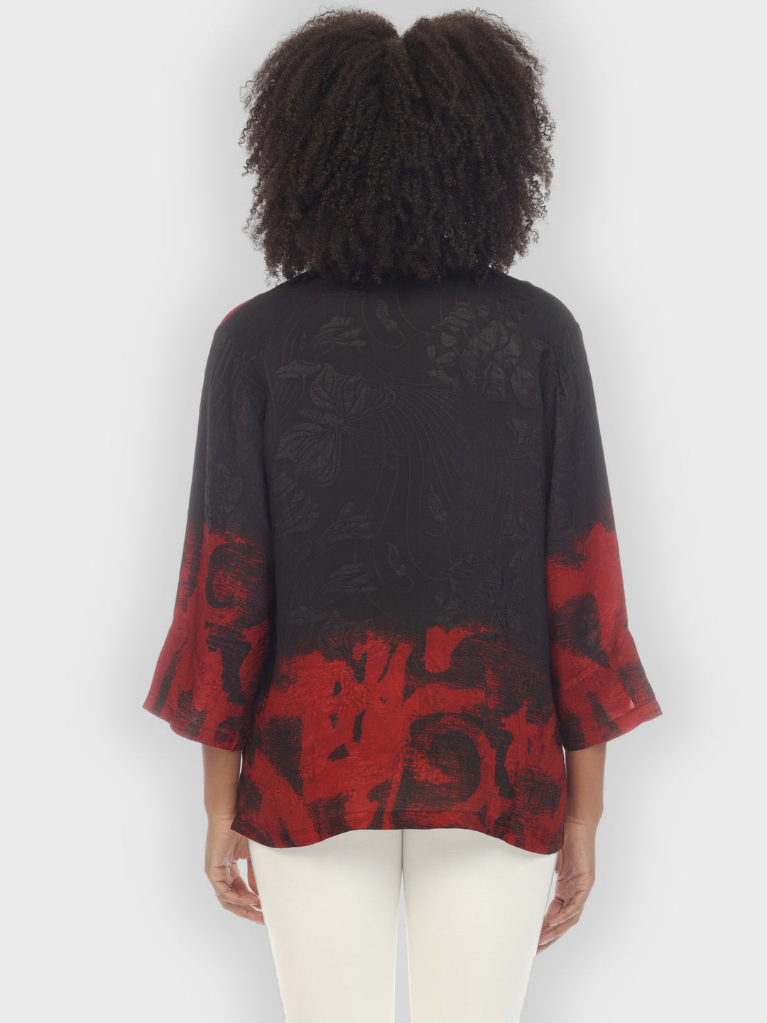 Flower Silk Magic Citron Style Blouse